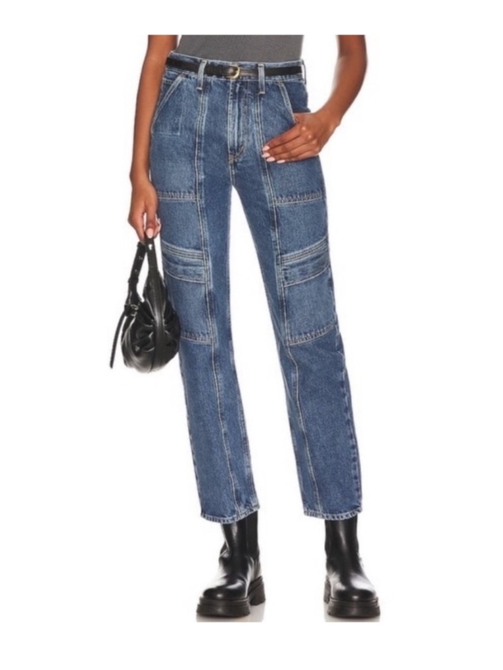 Agolde Cooper Cargo Jeans in Regulation wash sz 26